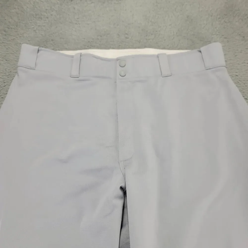 Nike Pants Mens XXL‎ Gray Baseball Cuffed Swoosh Logo Outdoors High Rise